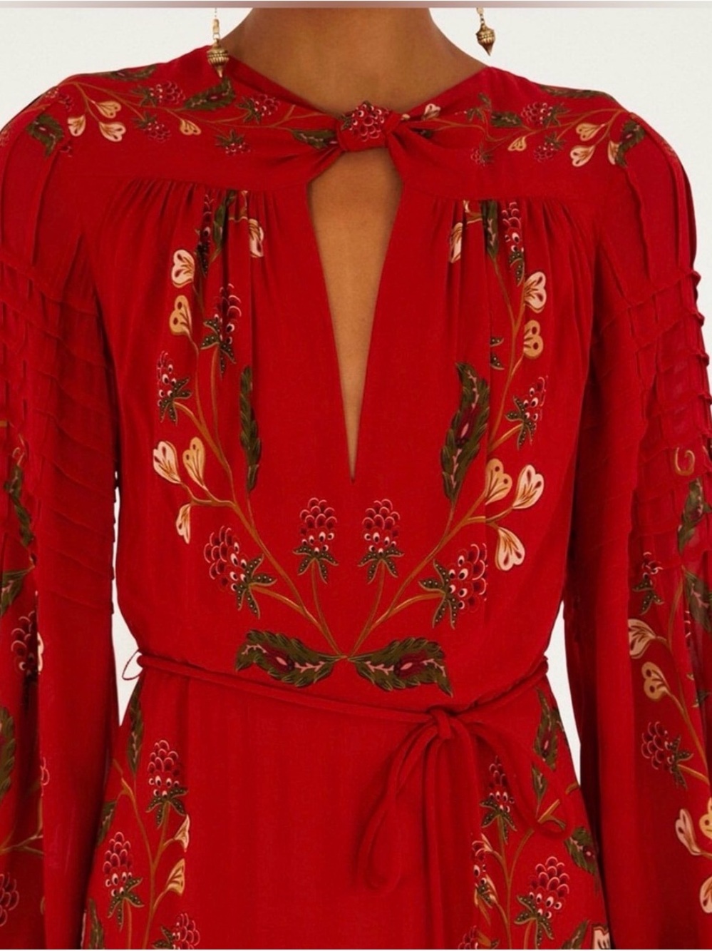 FARM Rio Red Floral-Embroidered Maxi Dress - Picture 3 of 8